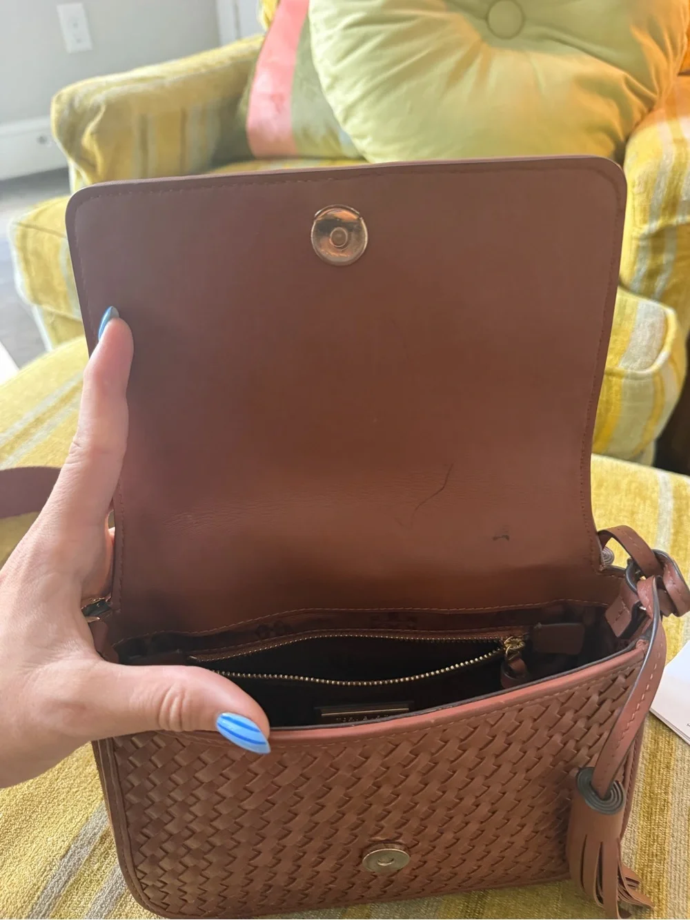 Summer Tory Burch Woven Leather Crossbody